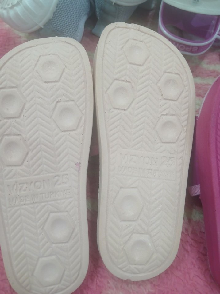 Kız Çocuk Renkli Velcro Bantlı Terlik ve Sandalet - Görsel 3