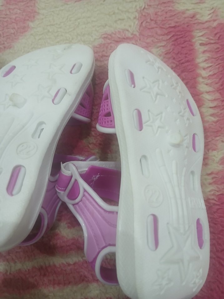 Kız Çocuk Renkli Velcro Bantlı Terlik ve Sandalet - Görsel 5