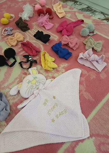 kız bebek bandana çorap ve uyku arkadaşım - Görsel 5