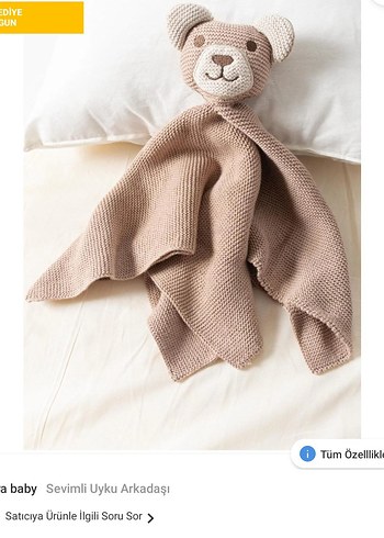 kız bebek bandana çorap ve uyku arkadaşım - Görsel 9