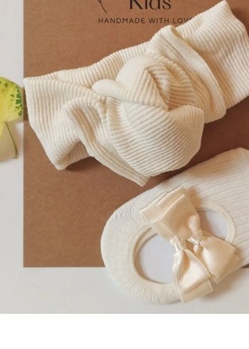 kız bebek bandana çorap ve uyku arkadaşım - Görsel 8