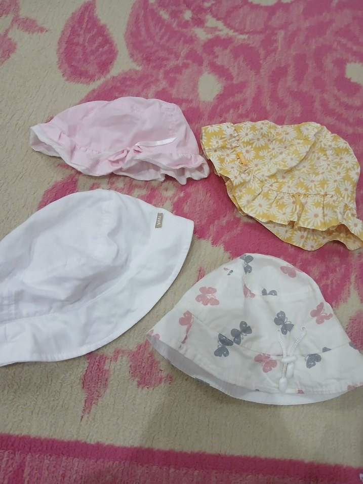 kız bebek şapka seti - Görsel 2