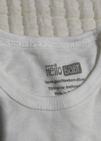 Bebek Erkek Kolsuz Beyaz Body Seti - Görsel 2