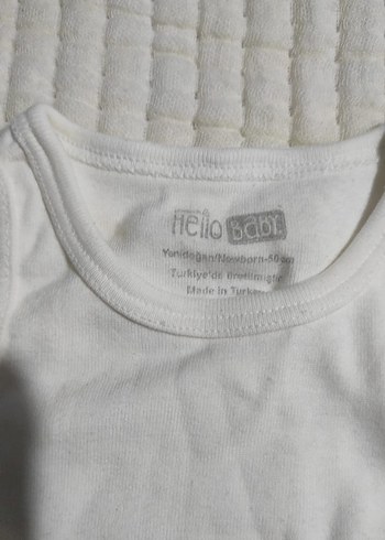 Beyaz Erkek Bebek Kolsuz Body - Görsel 2