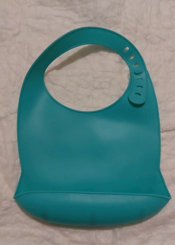 Turkuaz Bebek Mama Önlüğü - Görsel 2