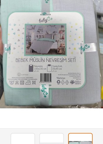 Gri Çocuk Yatak Seti nevresim takımı - Görsel 2