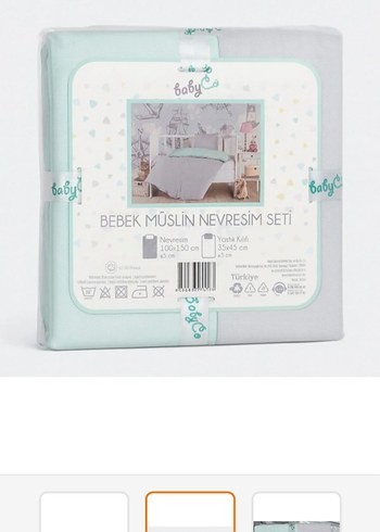 Gri Çocuk Yatak Seti nevresim takımı - Görsel 3