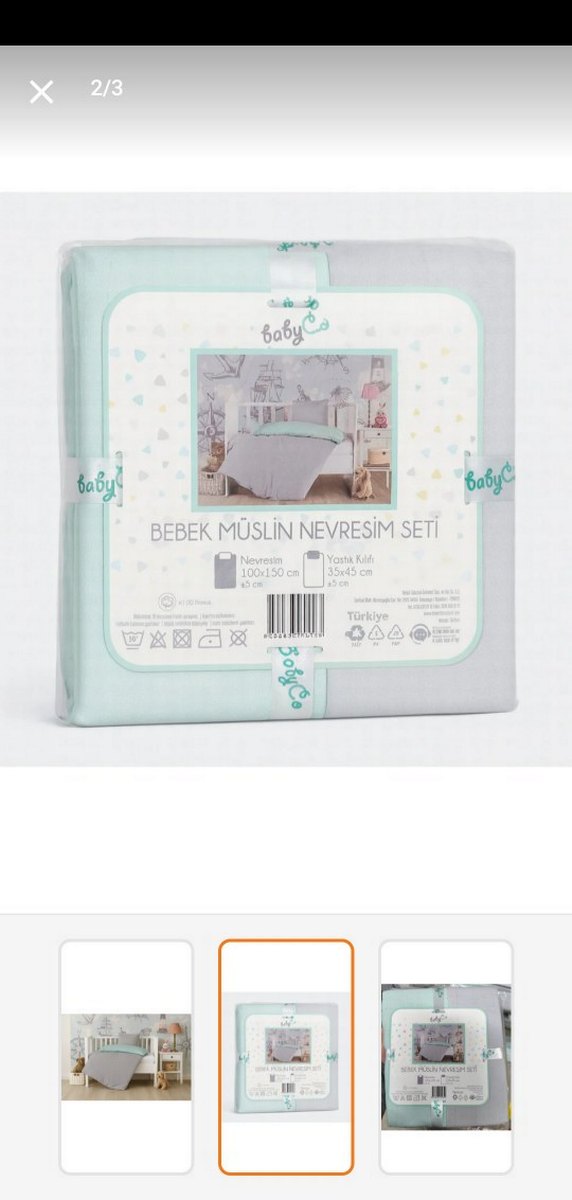 Gri Çocuk Yatak Seti nevresim takımı - Görsel 3