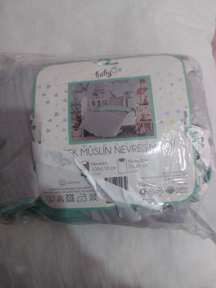 Gri Çocuk Yatak Seti nevresim takımı - Görsel 4