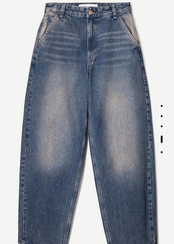 Bershka Baggy Skater Jean Mavi