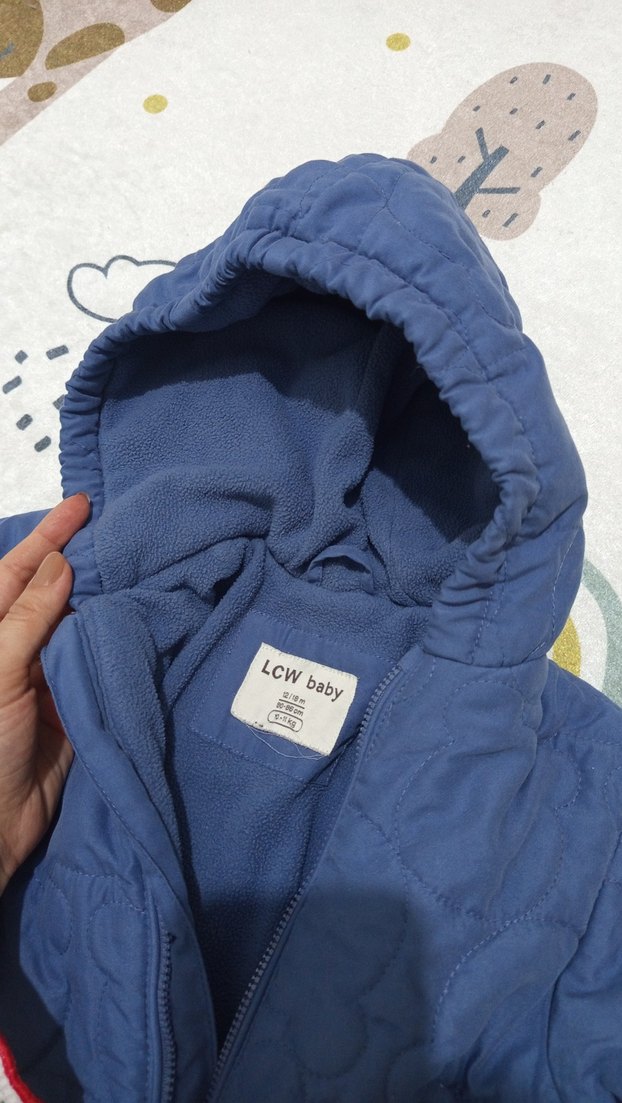 Mavi Erkek Bebek Astronot  Mont - Görsel 4