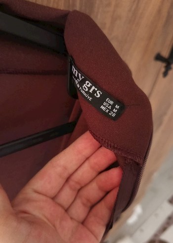 Kahverengi Uzun Kollu Kadın Bornoz - Görsel 4