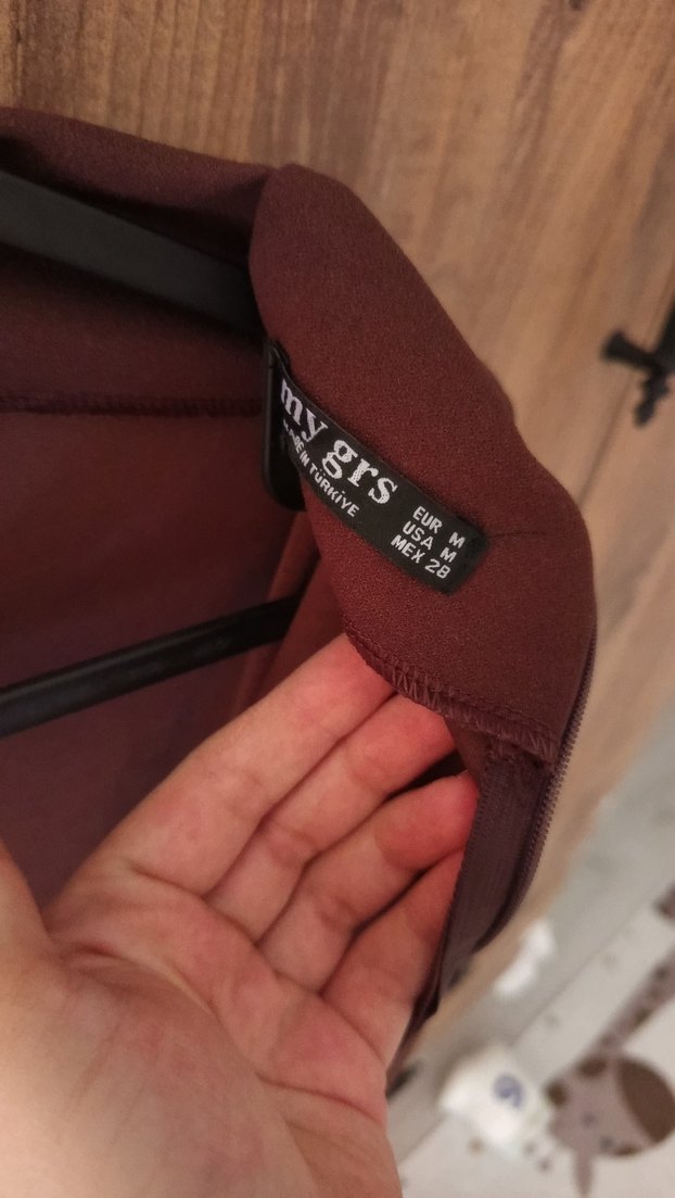 Kahverengi Uzun Kollu Kadın Bornoz - Görsel 4