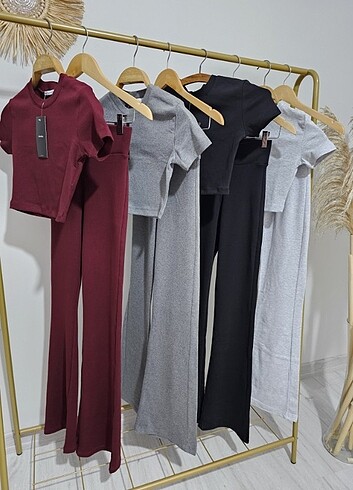 m Beden Bordo Bershka takım SML bedenleriyle