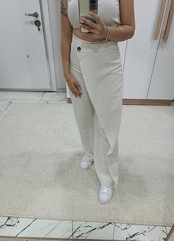 Keten asimetrik pantolon