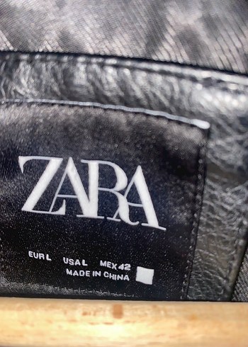 ZARA ERKEK DERİ CEKET - Görsel 2