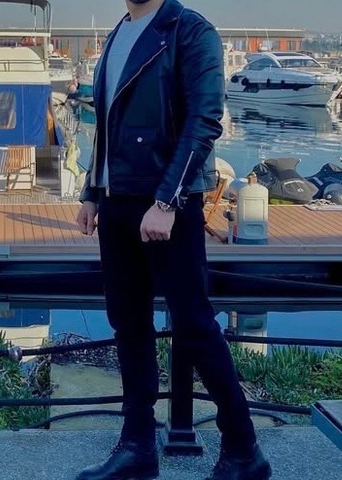 ZARA ERKEK DERİ CEKET - Görsel 4