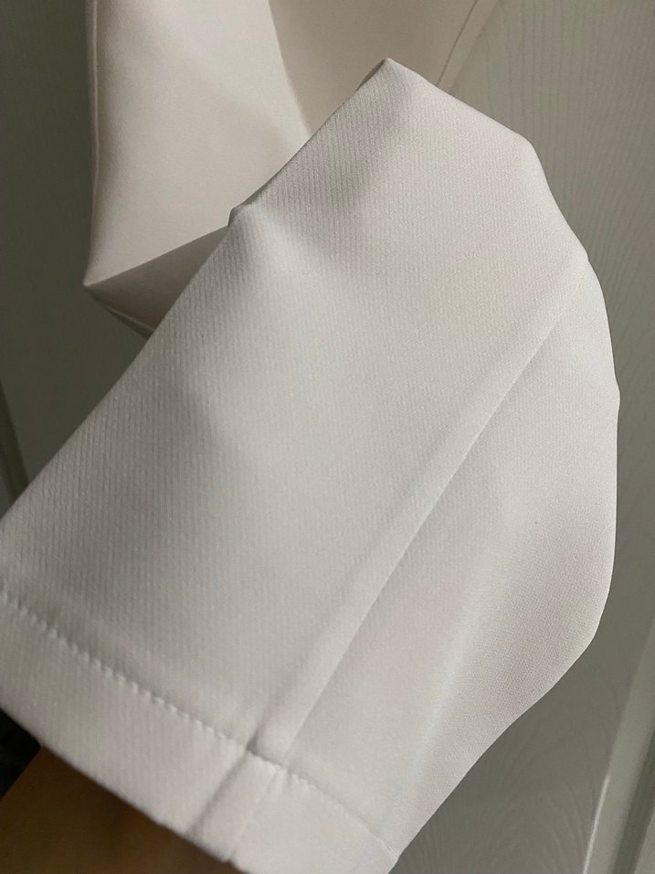 Beyaz Düğmeli Kadın Kumaş Pantolon - Görsel 4