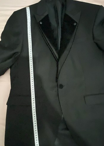 Düğün İçin Siyah Düğmeli Regular Fit Takım Elbise - Görsel 9