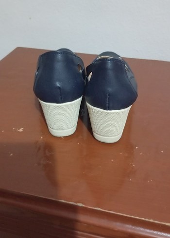 38 Beden mavi Renk Mavi Kadın Dolgu Topuklu Ayakkabı