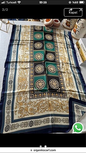 Versace Versace İthal Vual İpek Şal