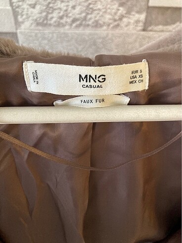 s Beden ten rengi Renk Mango Peluş Mont