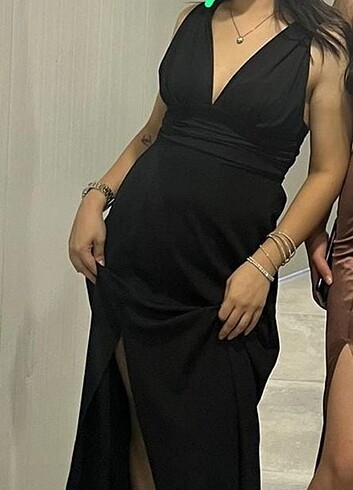 Diğer siyah uzun elbise