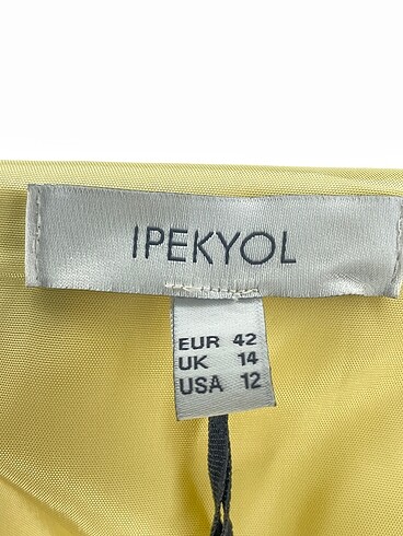42 Beden sarı Renk ipekyol Kısa Elbise %70 İndirimli.