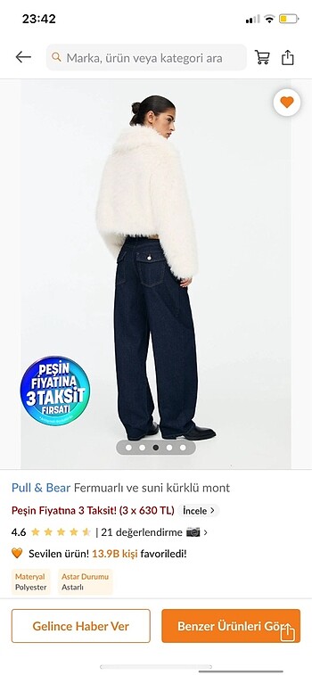 Pull&bear kürk