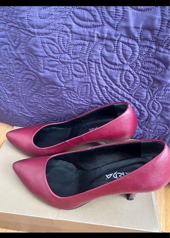 Mor Kadın Stiletto Topuklu Ayakkabı - Görsel 3