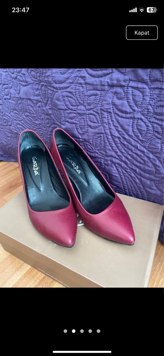 Mor Kadın Stiletto Topuklu Ayakkabı - Görsel 2