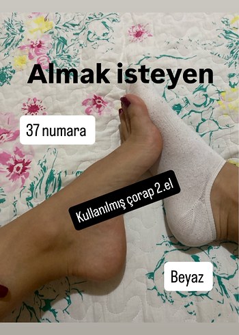 Beyaz Kız Çorabı, 37 Numara