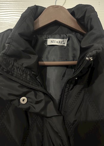 Sitare Kadın Siyah Mont Yelek - Görsel 3