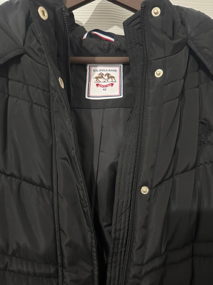 U.S Polo orijinal Uzun Kürklü Kadın Mont - Görsel 5