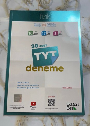 345 üç dört beş tyt fizik 30lu deneme