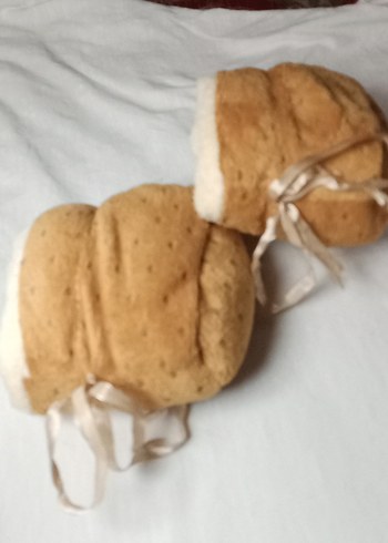 bebek İçin Kahverengi Kürklü Ev Terliği - Görsel 6