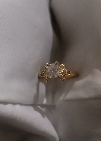 Dantel Detaylı Modern Klasik Altın Yüzük - Görsel 2