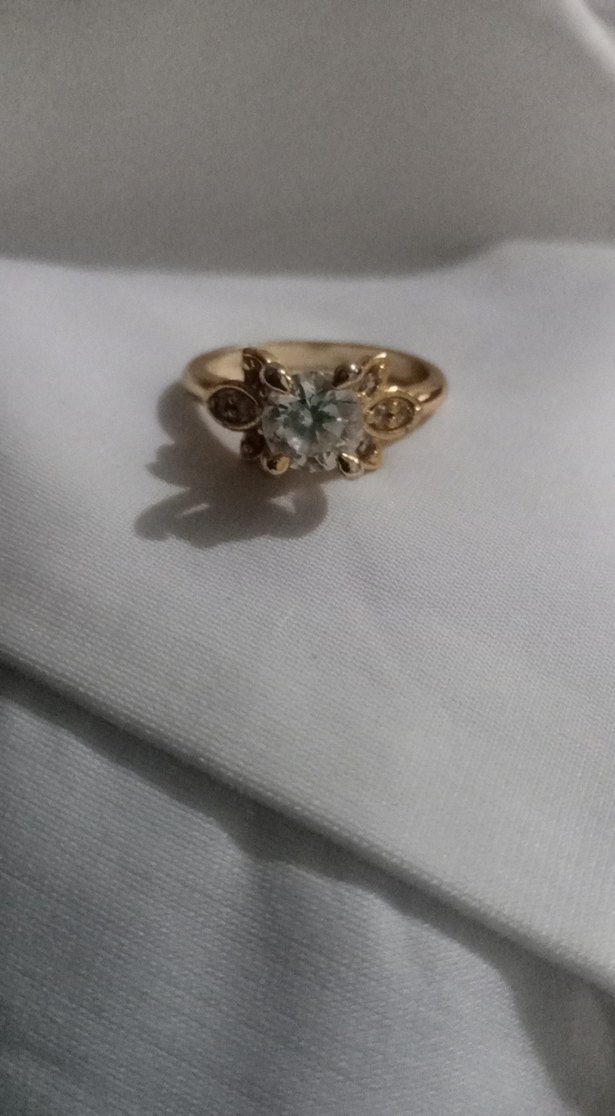 Dantel Detaylı Modern Klasik Altın Yüzük - Görsel 4