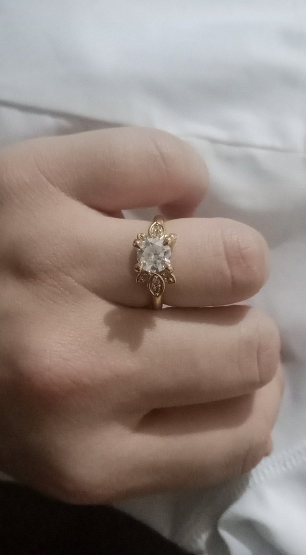 Dantel Detaylı Modern Klasik Altın Yüzük - Görsel 5