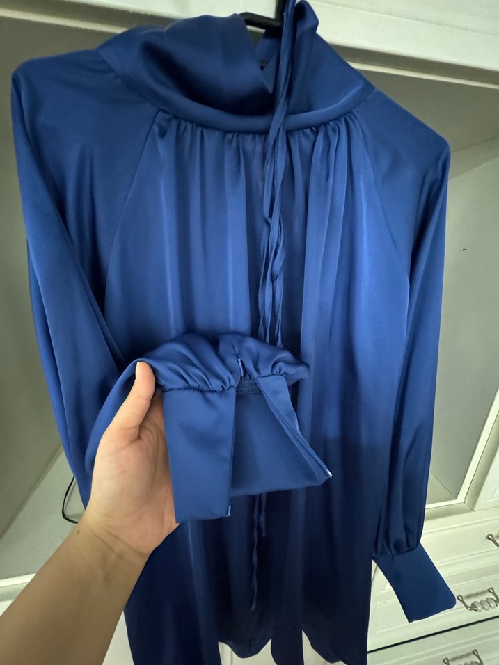 Parlak Mavi Bebek Taşıma Slingi - Görsel 2