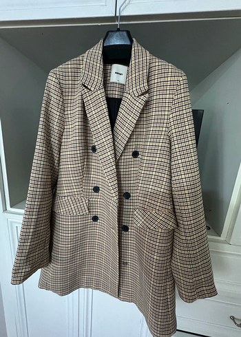 Düğmeli Kadın Midi Blazer Ceket - Görsel 11