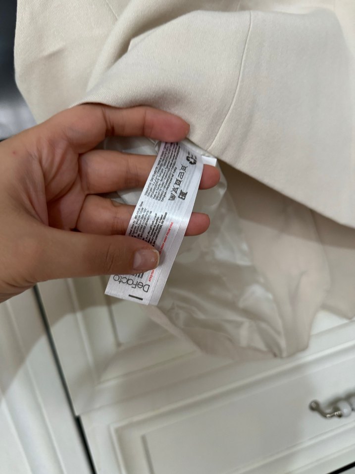 Bej Düğmeli Kolsuz Midi Hamile Ceketi - Görsel 5