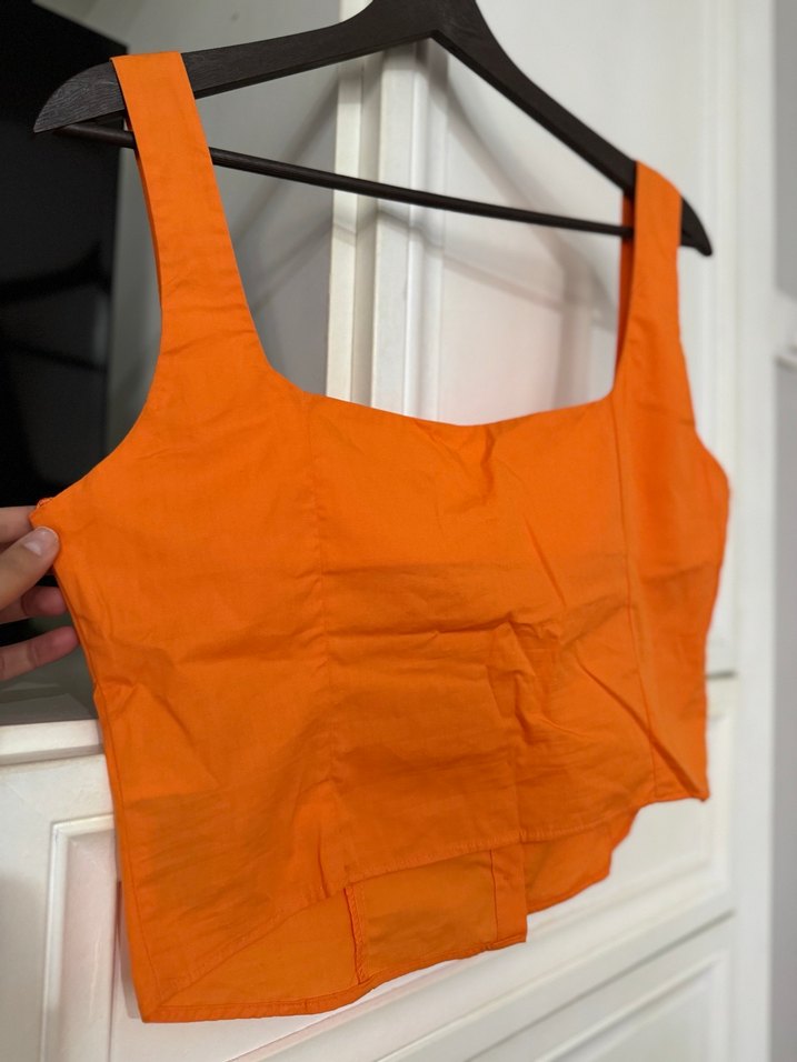 Turuncu Koton Atlet Bluz - Görsel 5