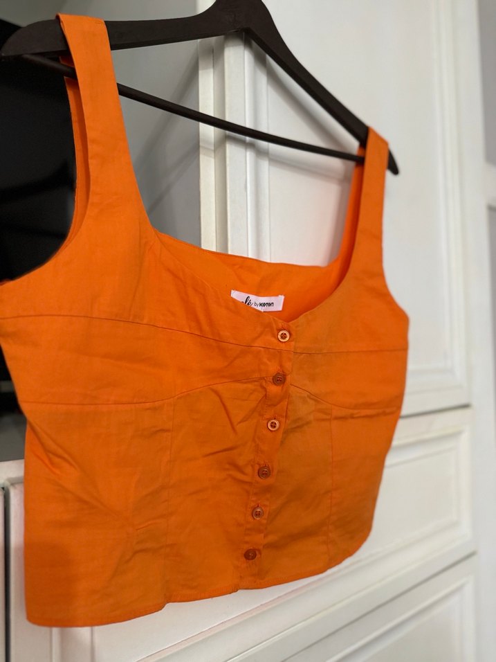 Turuncu Koton Atlet Bluz - Görsel 2