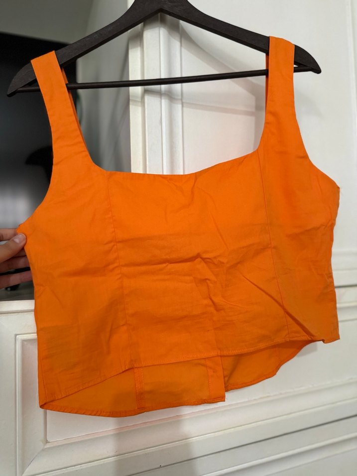 Turuncu Koton Atlet Bluz - Görsel 4