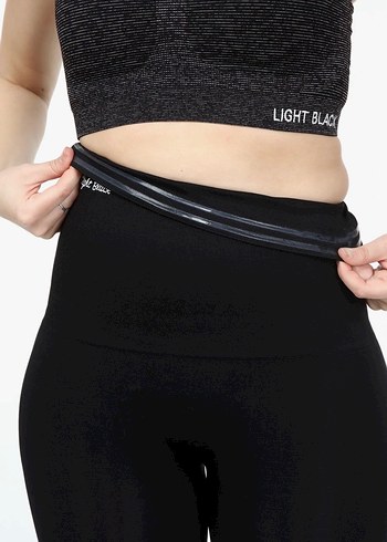 Diğer Light Black Korse Tayt