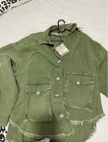 Oversize taşlı ceket