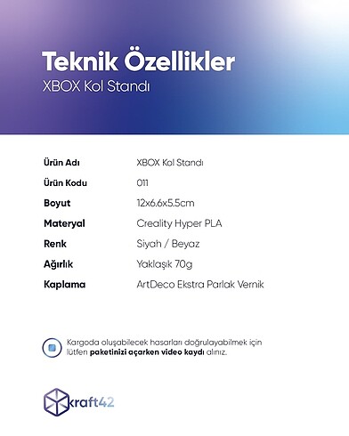 Siyah XBOX Kol Standı - Görsel 6