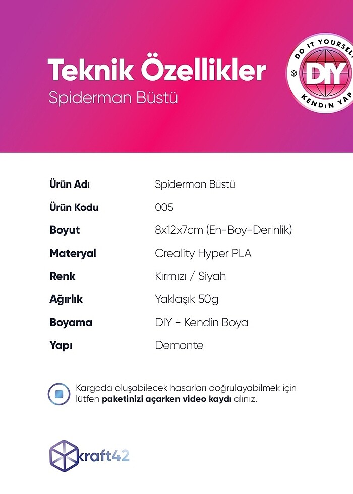 Spiderman Büstü | DIY & Demonte - Görsel 3