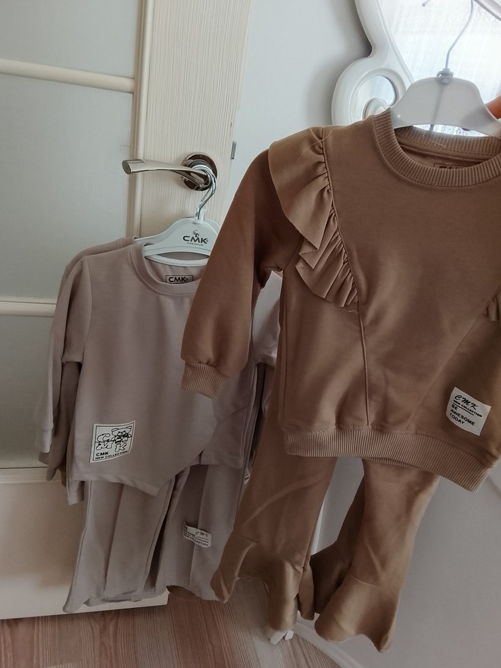 Bej Kız Çocuk Rahat Takım - Görsel 3